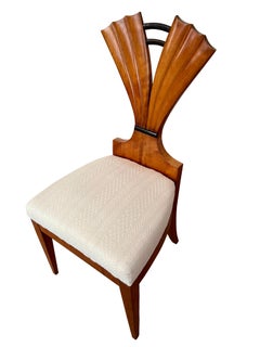 19th Century Set of Six Cherry Biedermeier Chairs. Vienna, Circa. 1825.