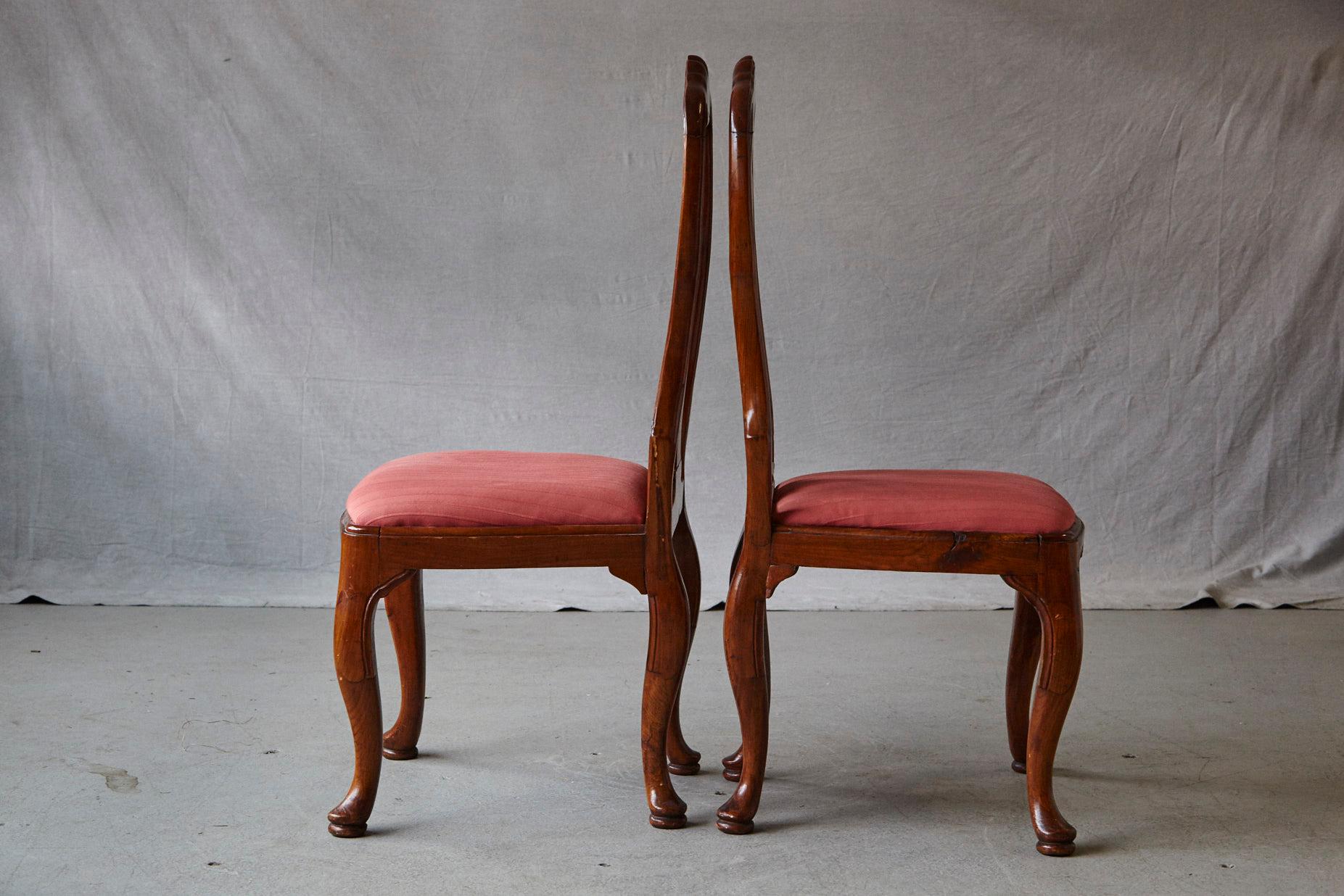 19th Century Set of Six Louis XIV French Country Style Carved Walnut Chairs 4