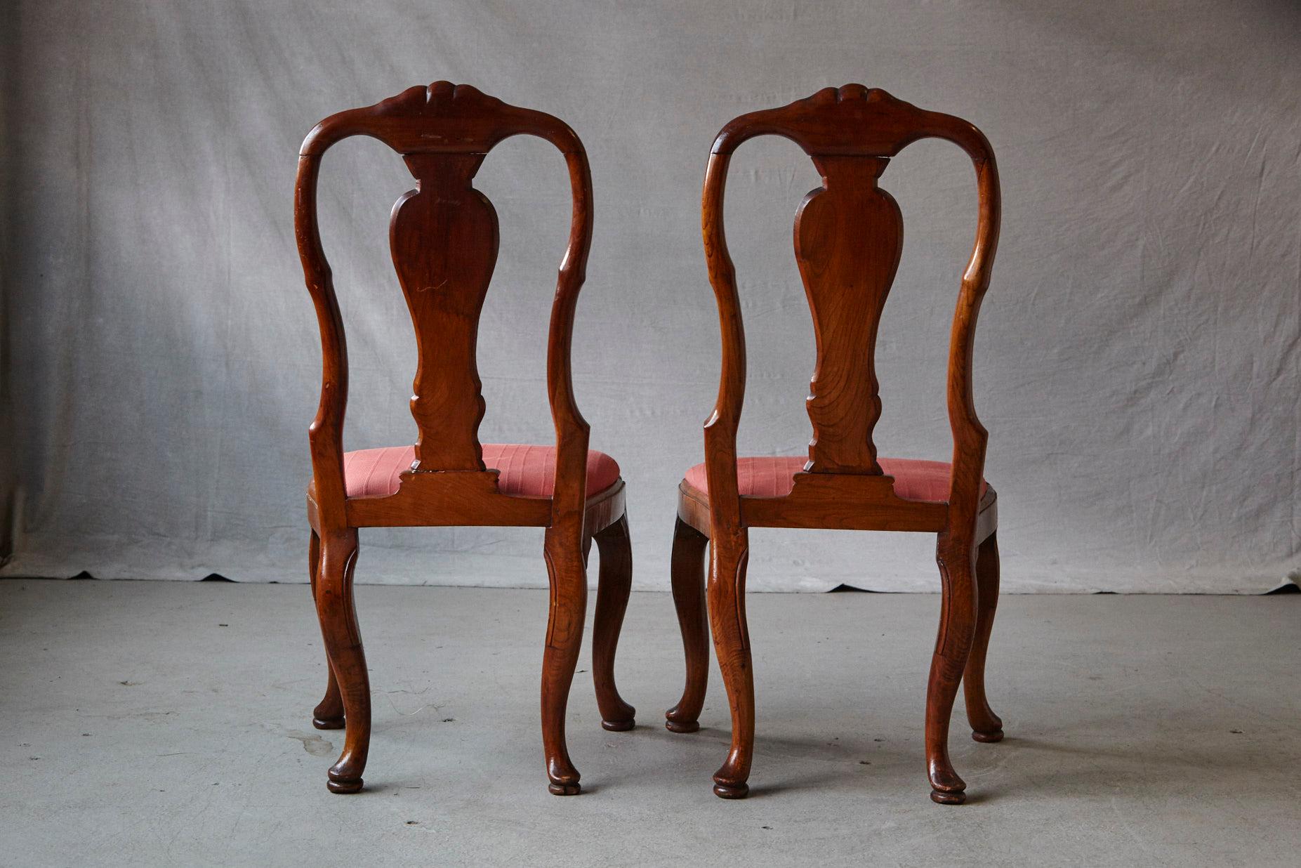 19th Century Set of Six Louis XIV French Country Style Carved Walnut Chairs 5