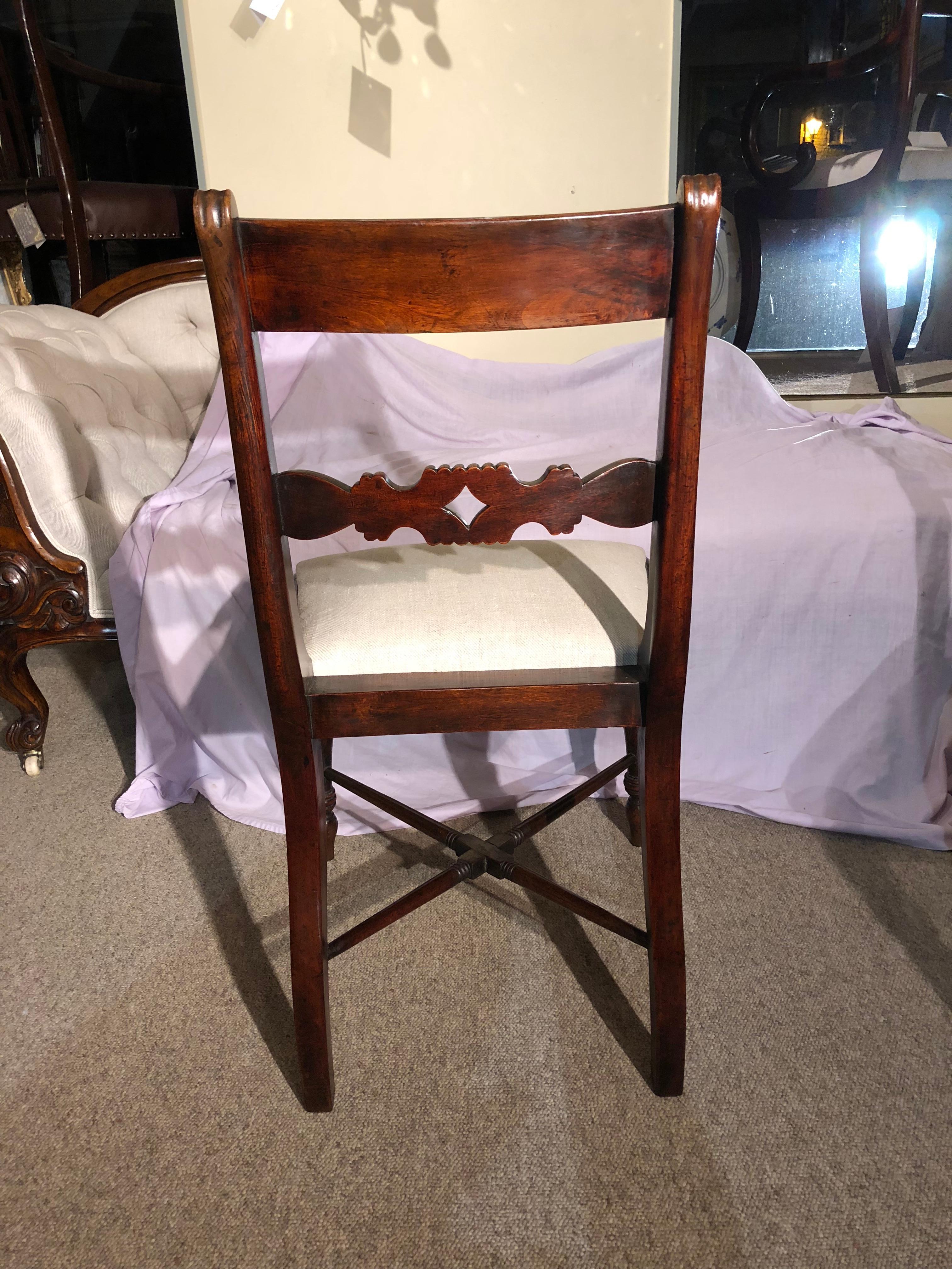 19th Century Set of Six Regency Mahogany Dining Chairs In Good Condition In Bournemouth, GB