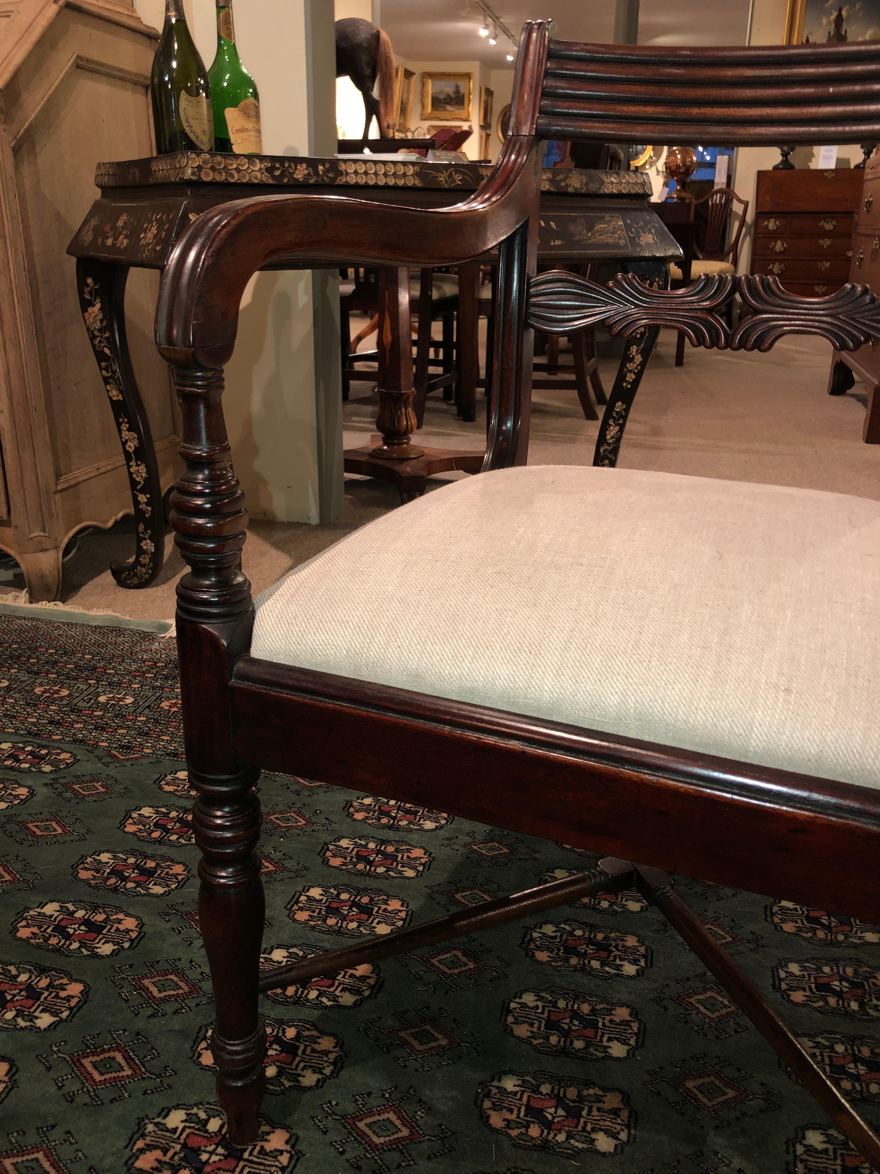 19th Century Set of Six Regency Mahogany Dining Chairs 1