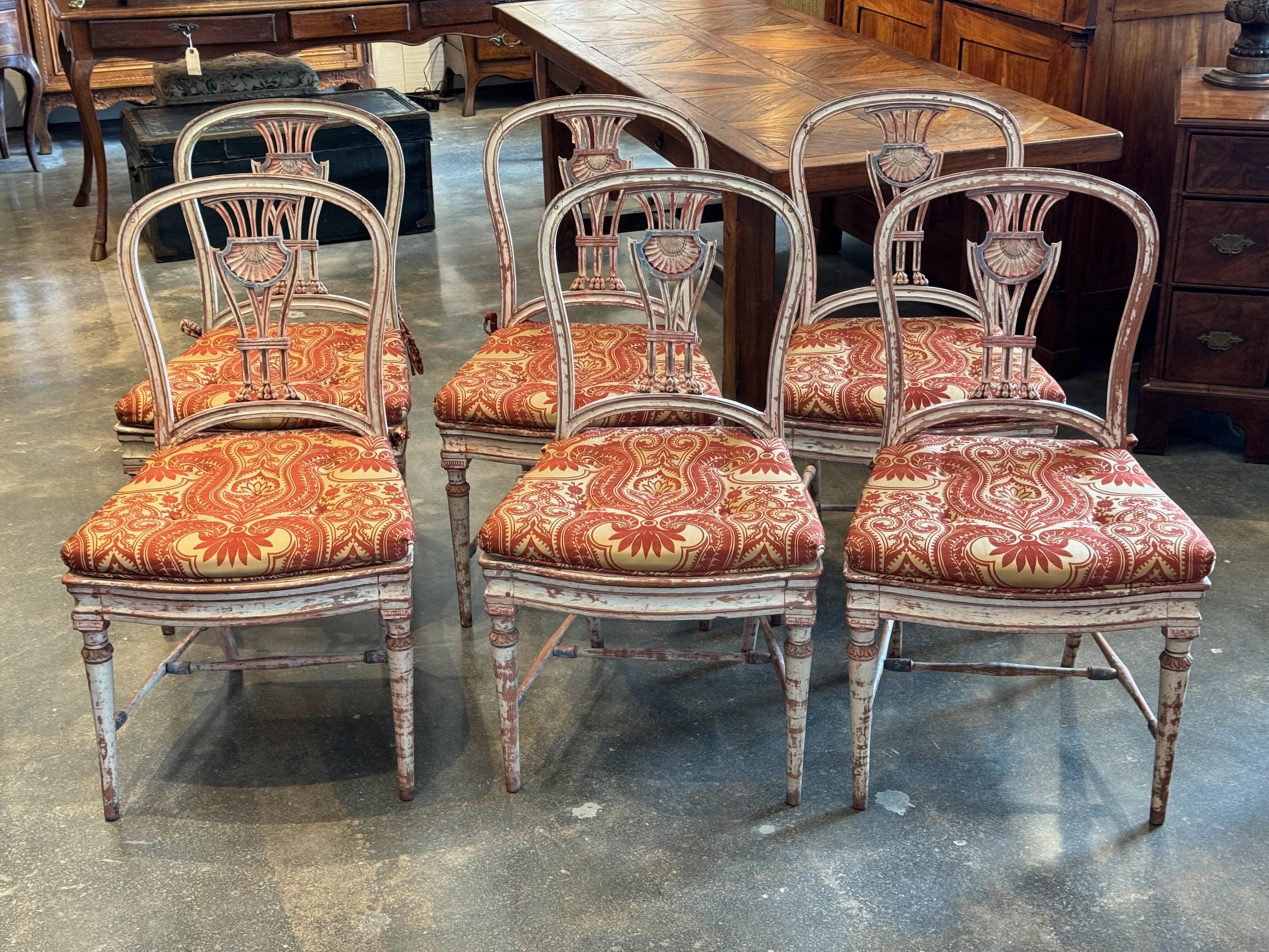 19th Century Set of Six Swedish Chairs In Good Condition For Sale In Charlottesville, VA