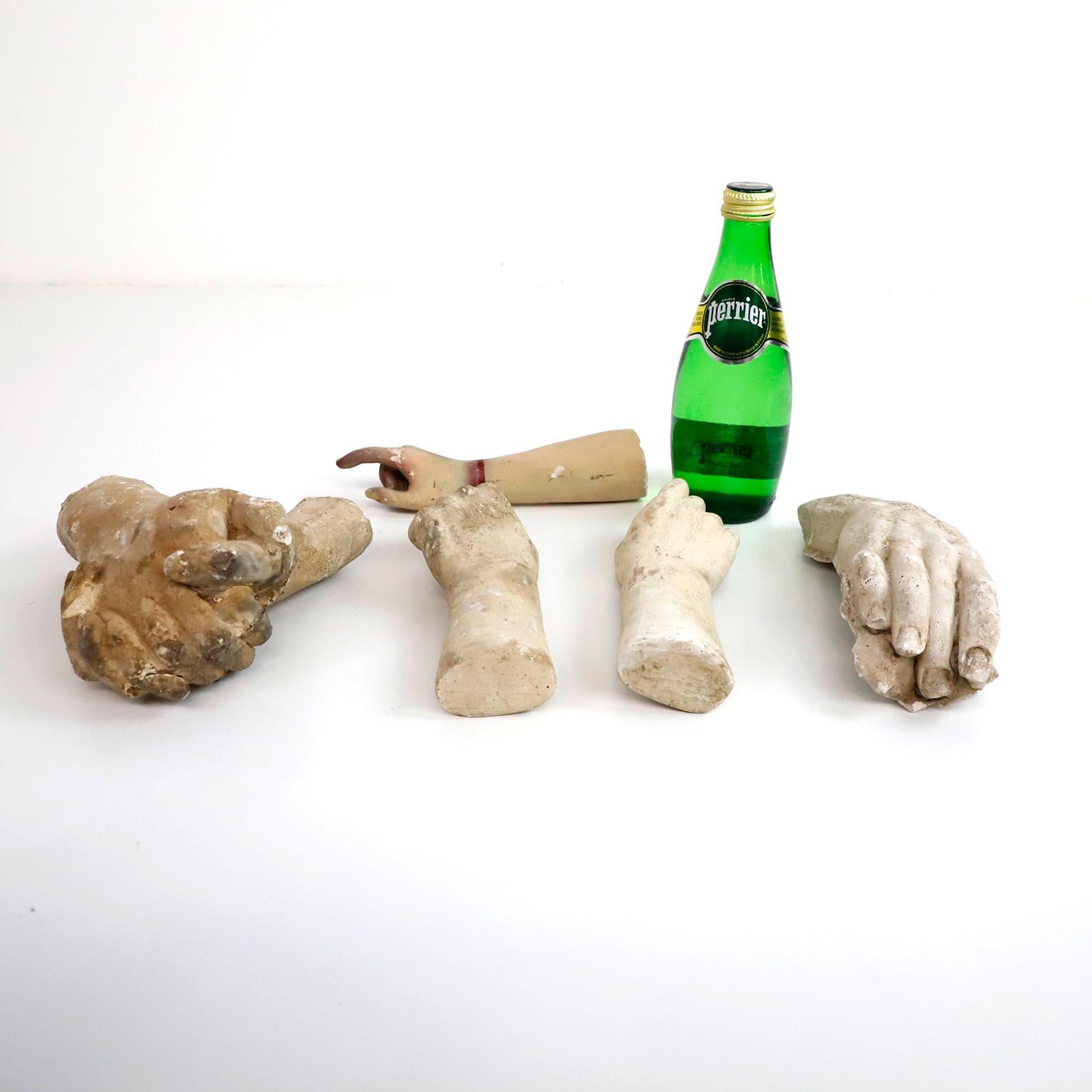 Messicano Set di sculture di mani di studio del XIX secolo 'Set 3' in vendita