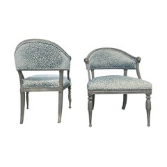 19th Century Set of Swedish Gustavian Armchairs Attributed to Ephraim Ståhl