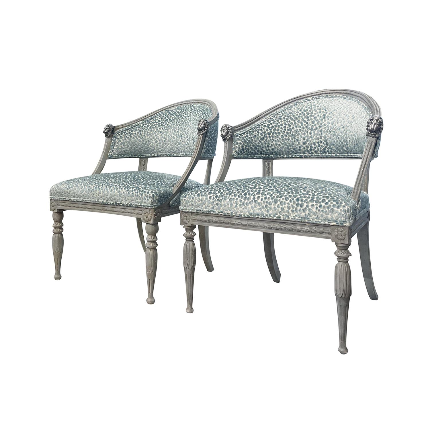 19th Century Set of Swedish Gustavian Armchairs Attributed to Ephraim Ståhl In Good Condition For Sale In West Palm Beach, FL