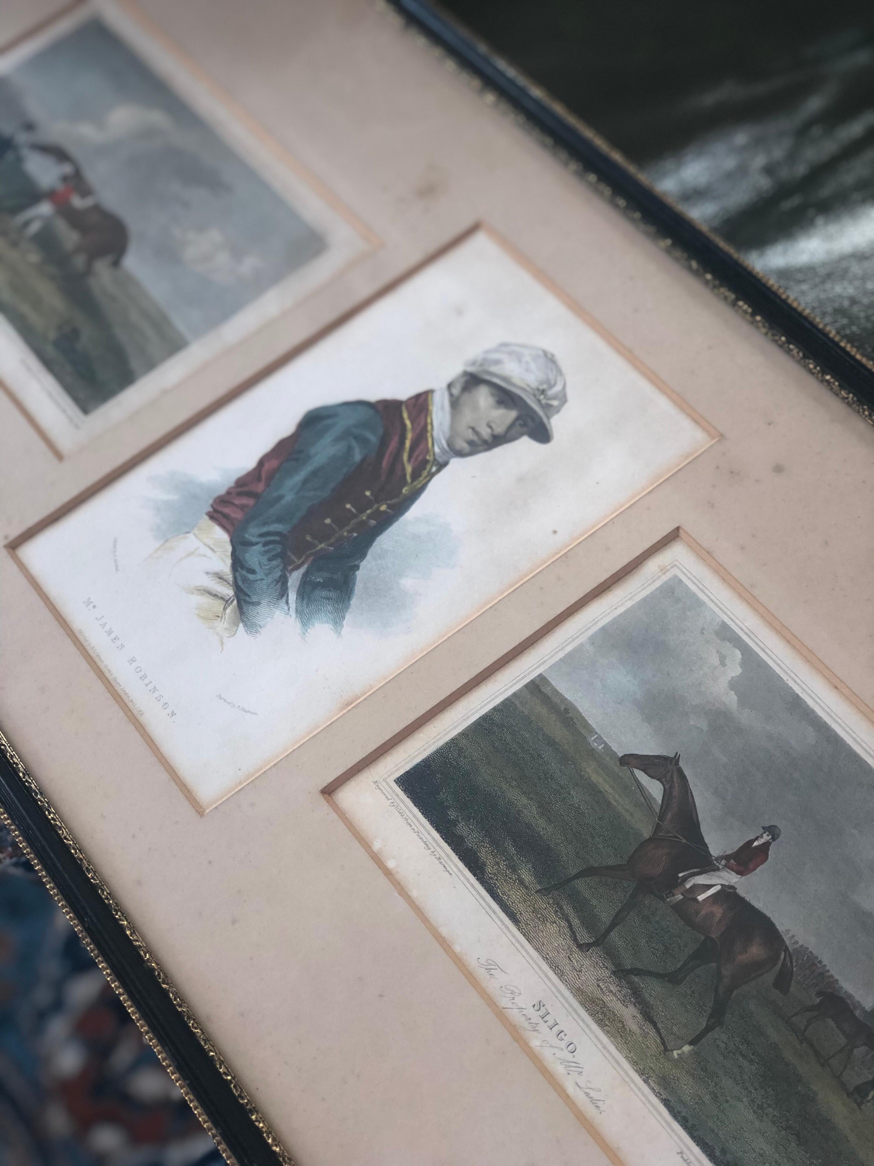 Ensemble de trois gravures sur papier du 19ème siècle, collectionnées à la main, Angleterre en vente 2
