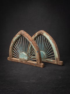 19th century Set of two antique Indian window panels from India