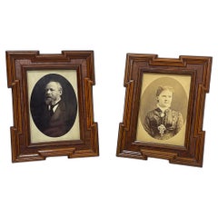 19th Century set of wooden frames with Dutch Royals