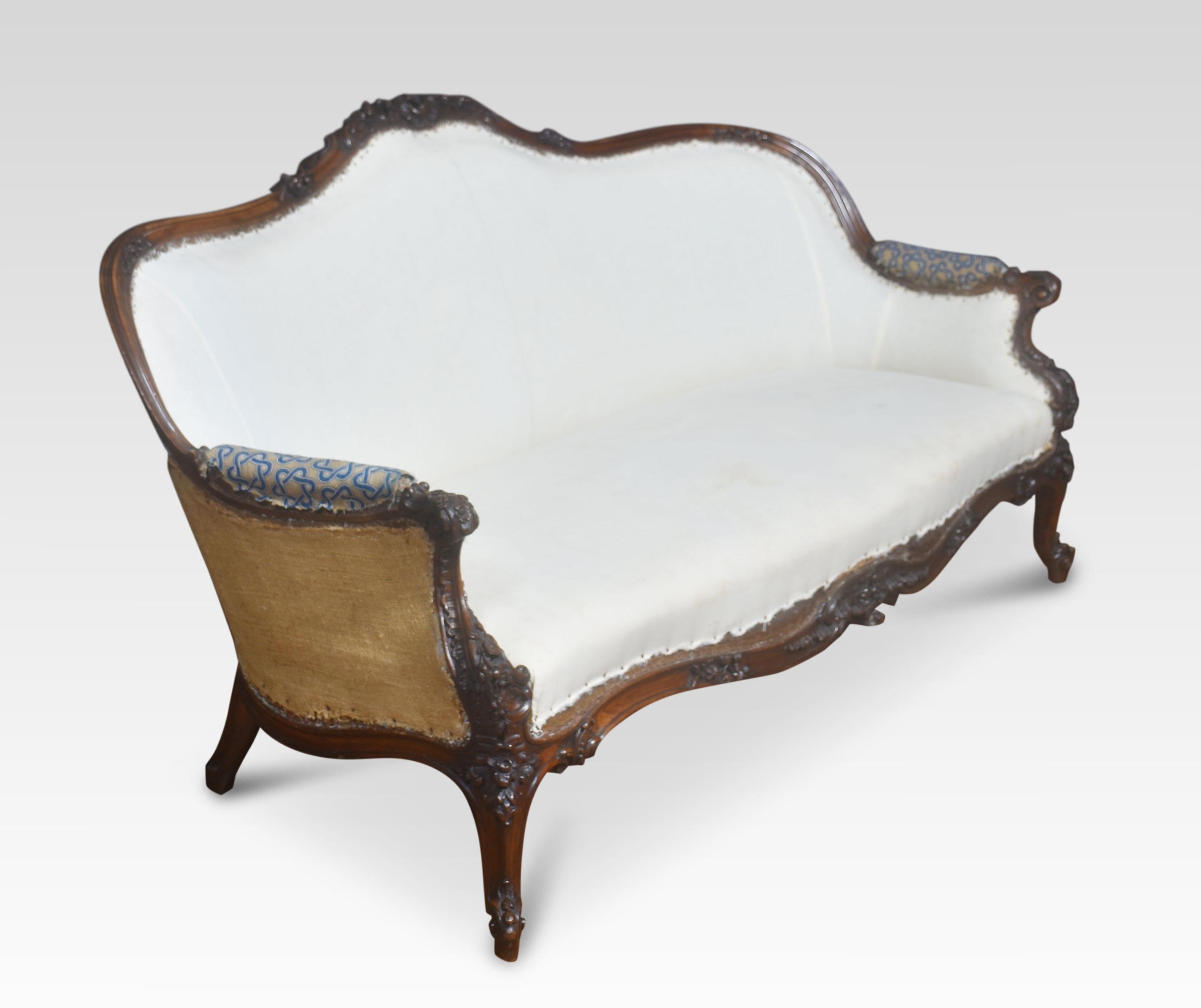 19th century settee In Good Condition For Sale In Cheshire, GB