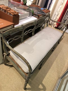 19th Century Settee with Cushion