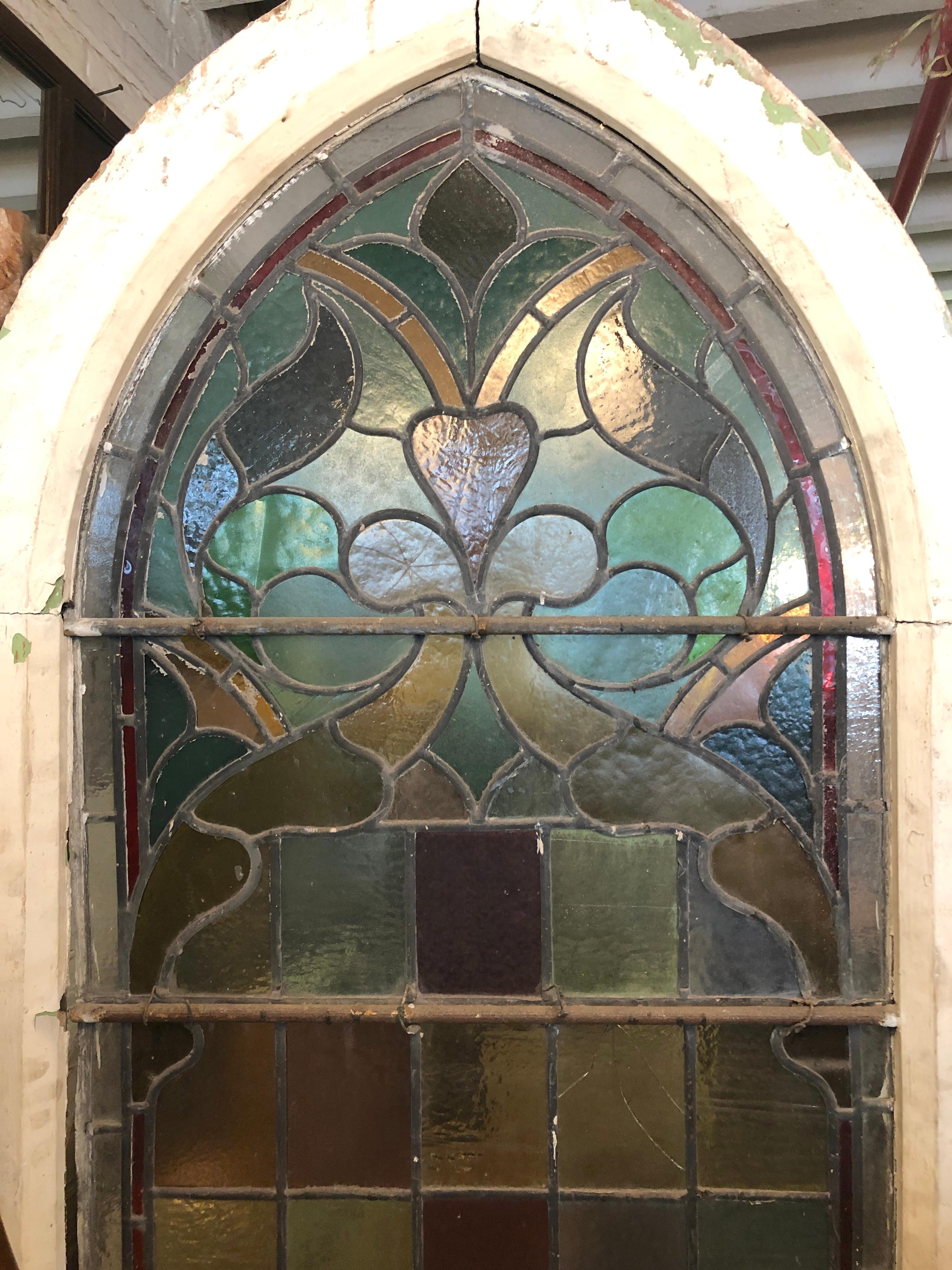 19th Century Seven Foot Chapel Window 30