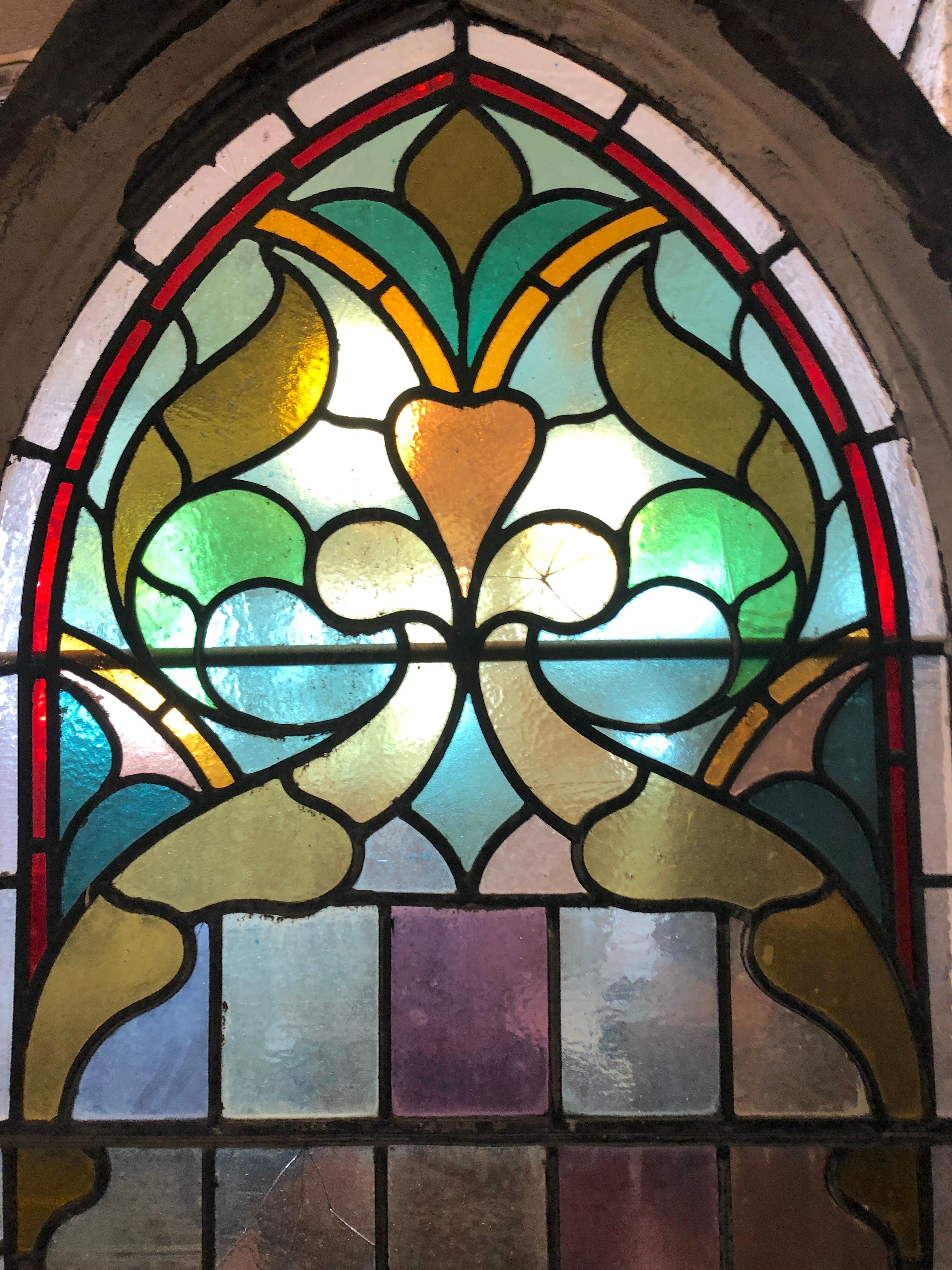 19th Century Seven Foot Chapel Window 30