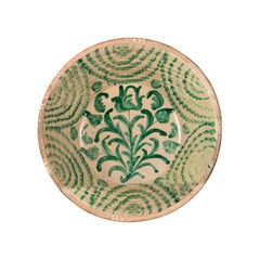 19th Century Sevillian "Lebrillo de Fajaluza" Ceramic Dish, Spain