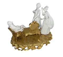 19th Century Sèvres Biscuit Porcelain & Gilt Bronze Figural Group