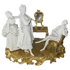 19th Century Sèvres Biscuit Porcelain & Gilt Bronze Figural Group