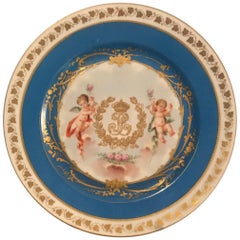 19th Century Sevres Plate Louis Philippe