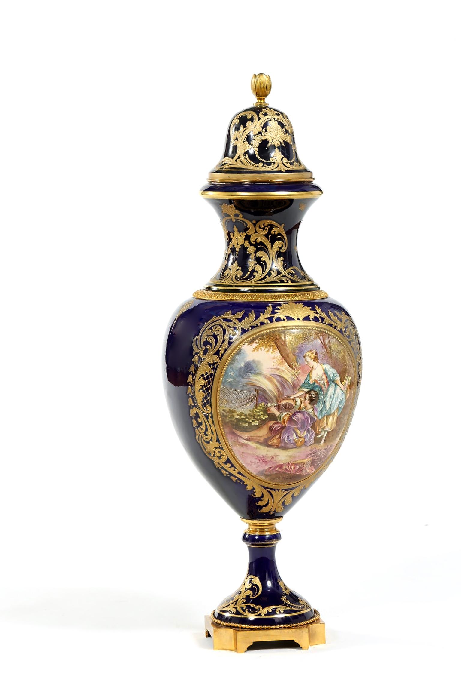 19th Century Sevres Porcelain Covered Decorative Urn 6