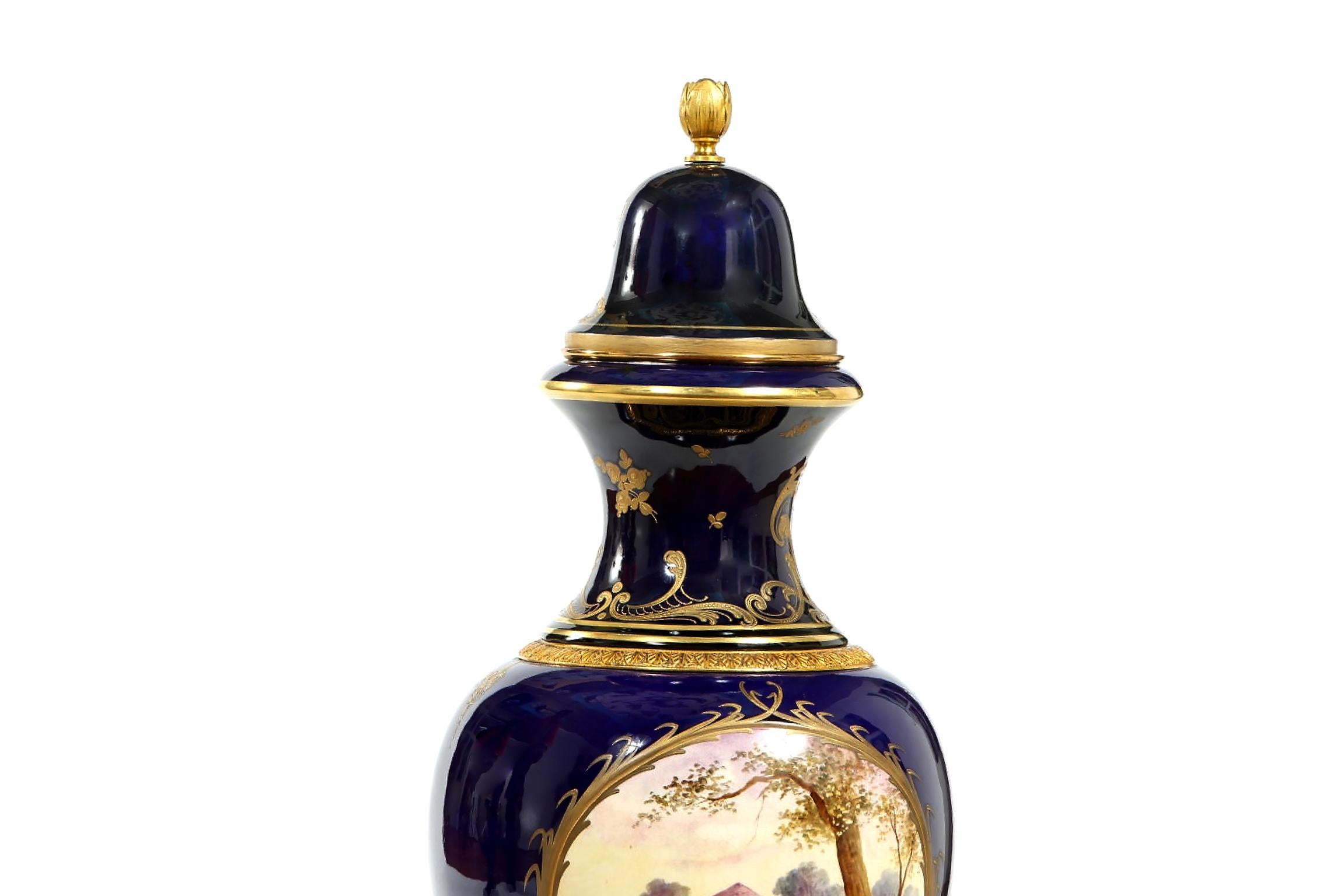19th Century Sevres Porcelain Covered Decorative Urn 3