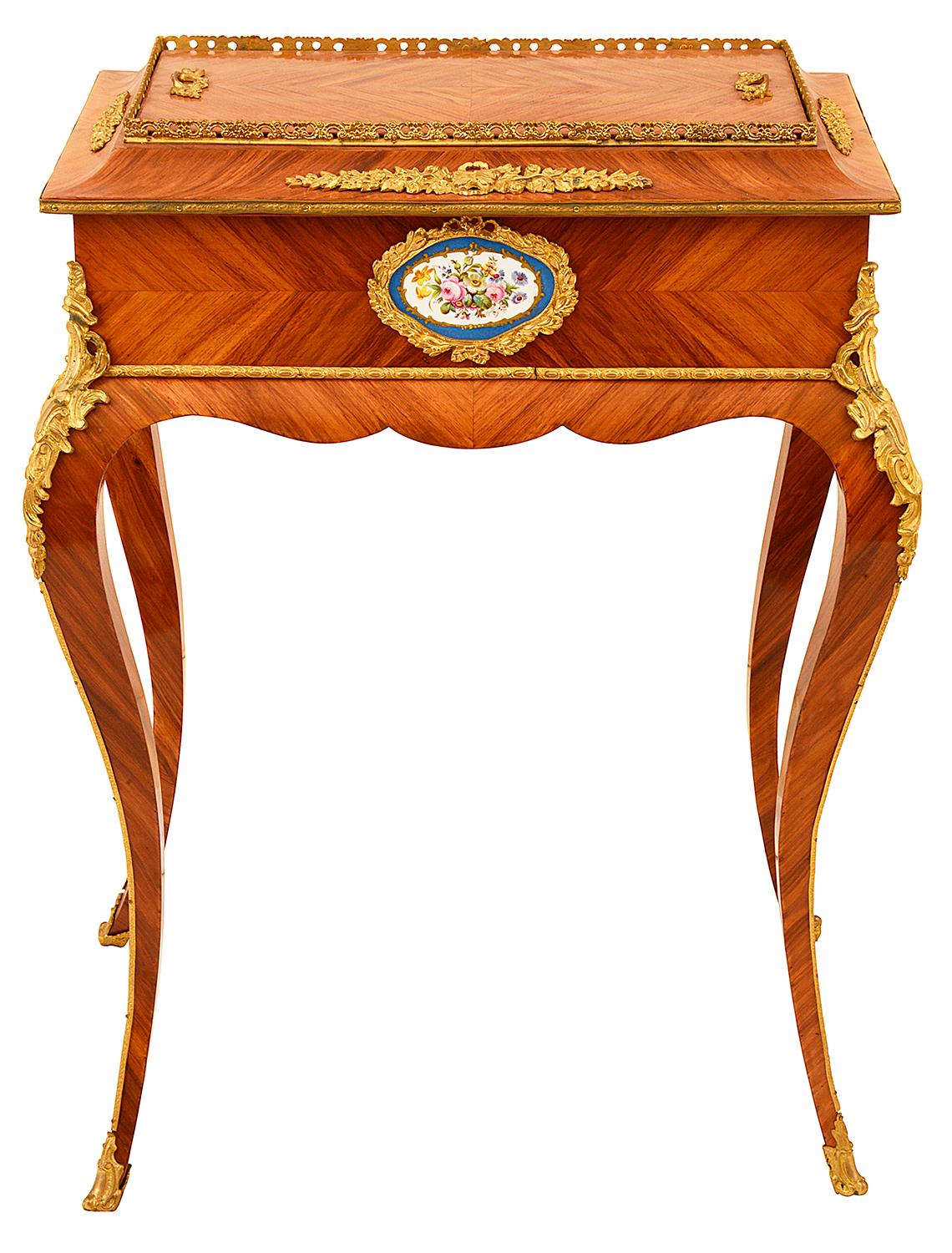 19th Century Sevres Porcelain Mounted Side Table / Plater In Good Condition For Sale In Brighton, Sussex
