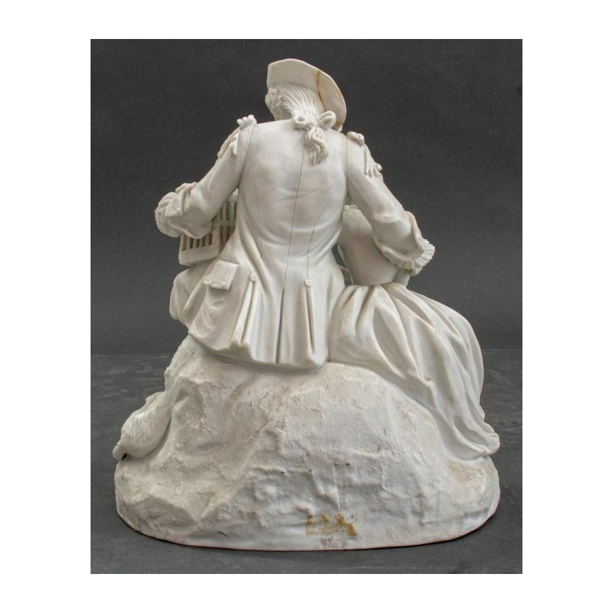 Francese Gruppo pastorale figurato in porcellana di Sevres del XIX secolo in vendita
