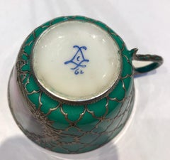 19th Century Sevres-Style Green Tea-Set - French