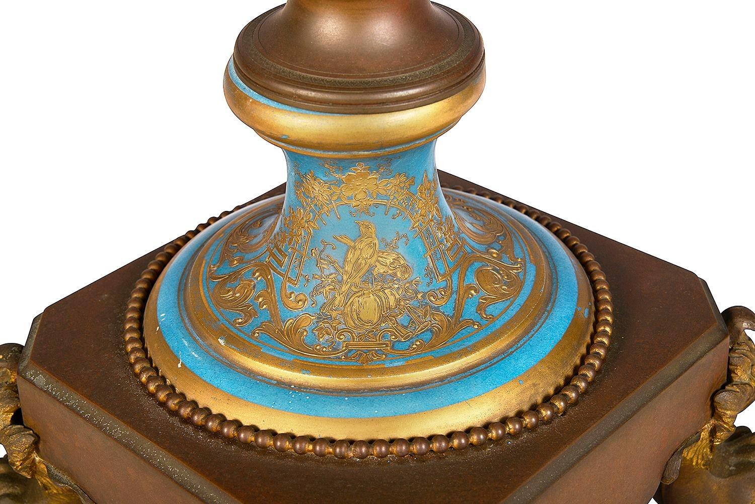 19th Century Sevres style lidded vase. For Sale 2