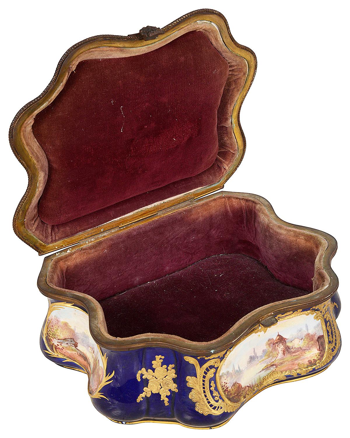 19th Century Sevres Style Porcelain Casket 2