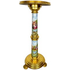 Porzellansockel im Sevres-Stil des 19. Jahrhunderts