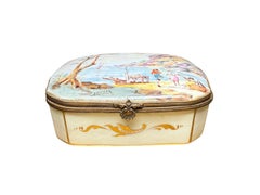 19th Century Sevres Style Porcelain Trinket Box