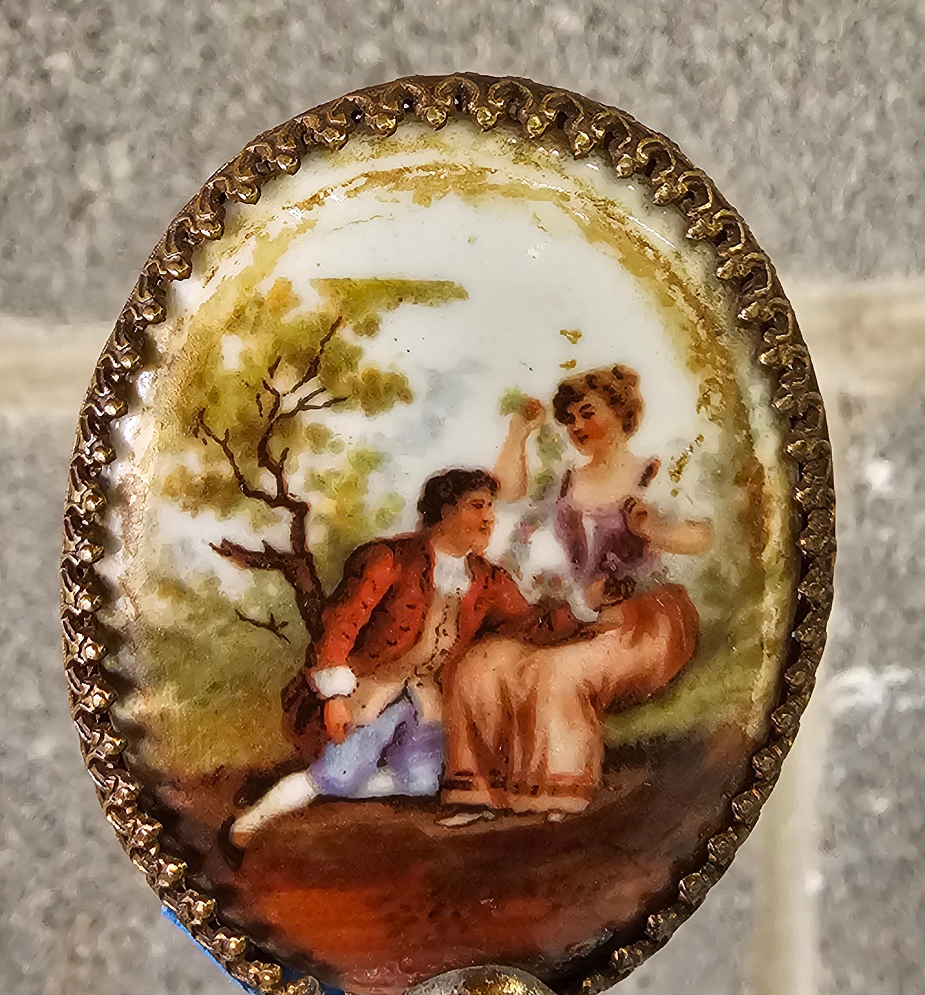 19th Century Sevres Type Painted Gilt Porcelain & Ormolu Mounted Vase Table Lamp In Good Condition For Sale In Germantown, MD
