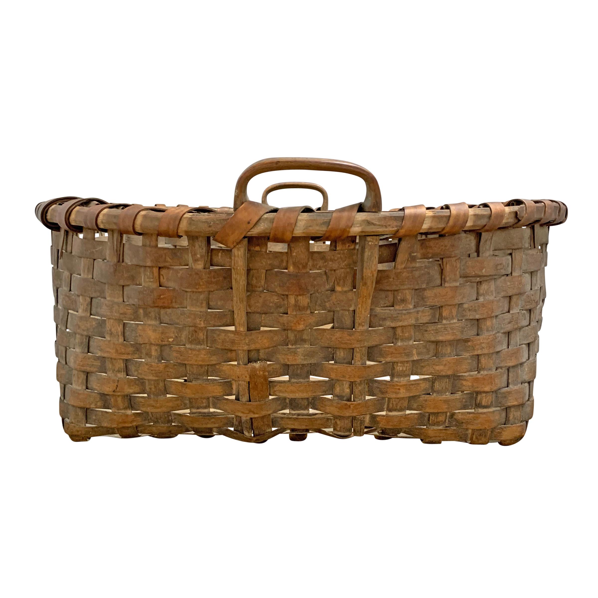 American 19th Century Shaker Herb Gathering Basket