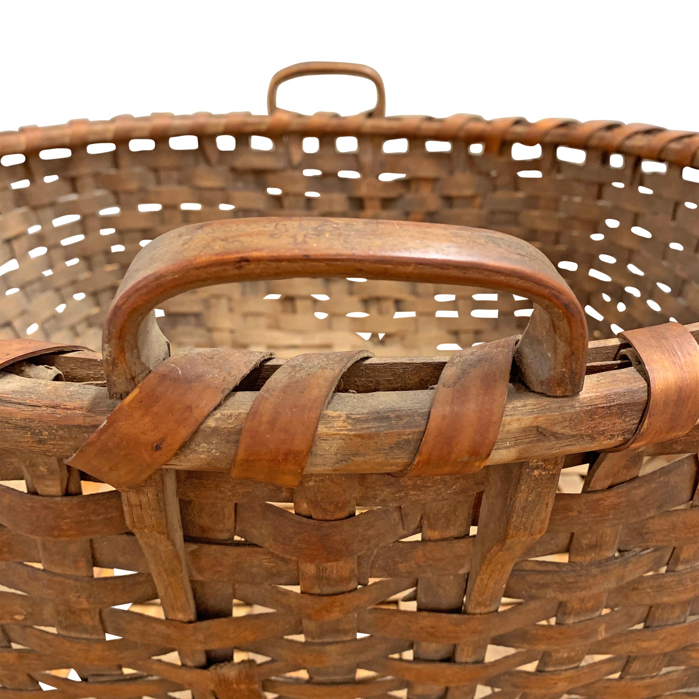 Mid-19th Century 19th Century Shaker Herb Gathering Basket