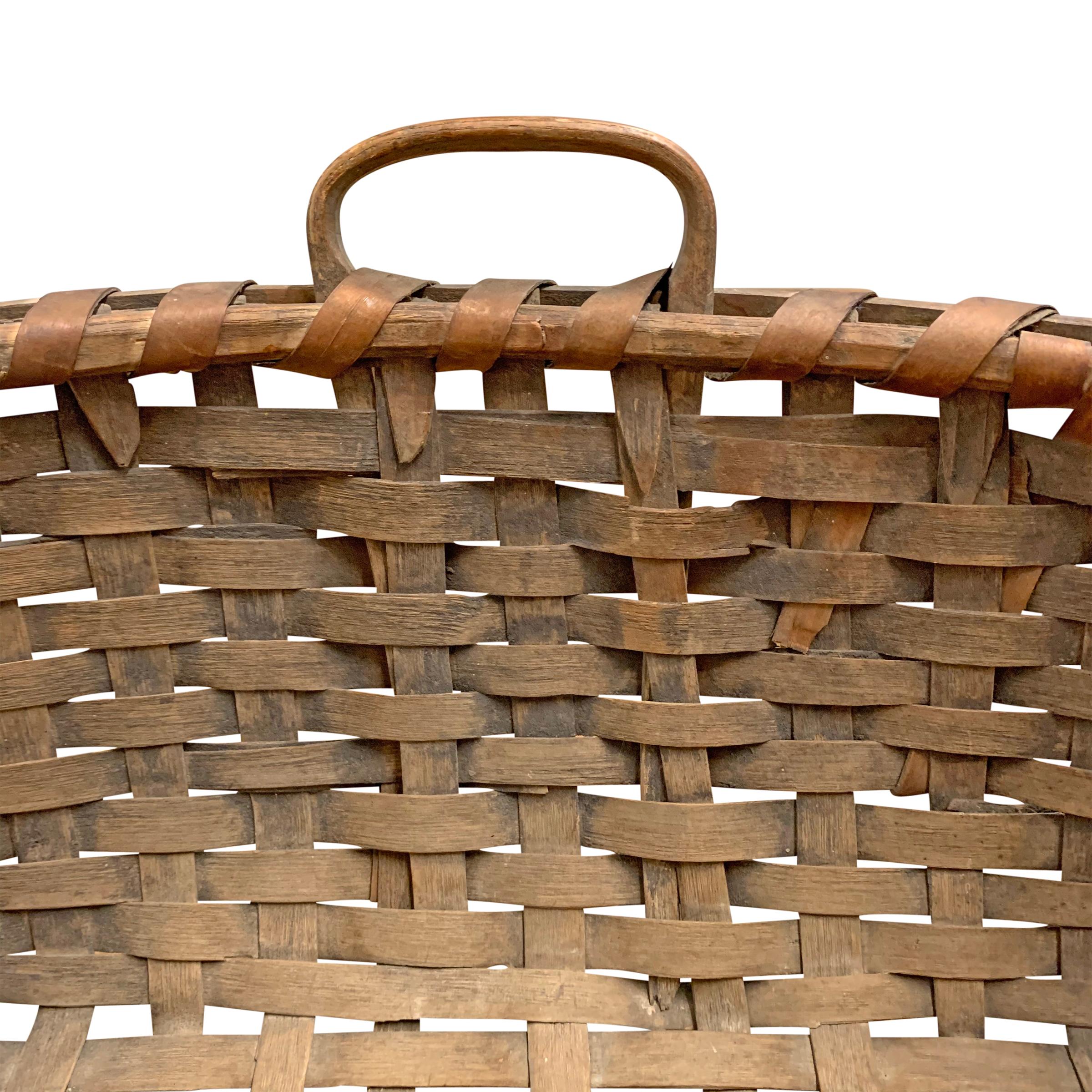 19th Century Shaker Herb Gathering Basket 1