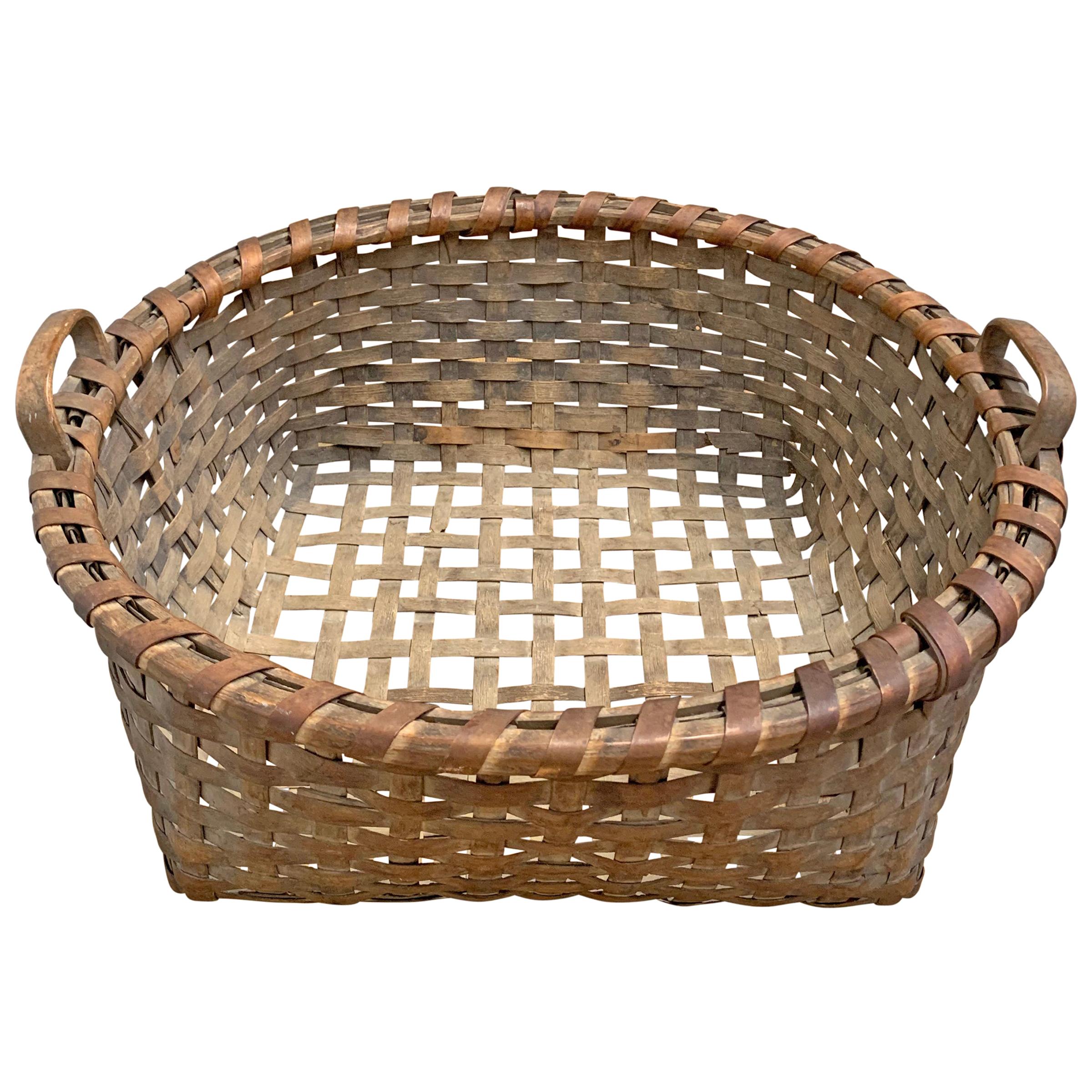 19th Century Shaker Herb Gathering Basket