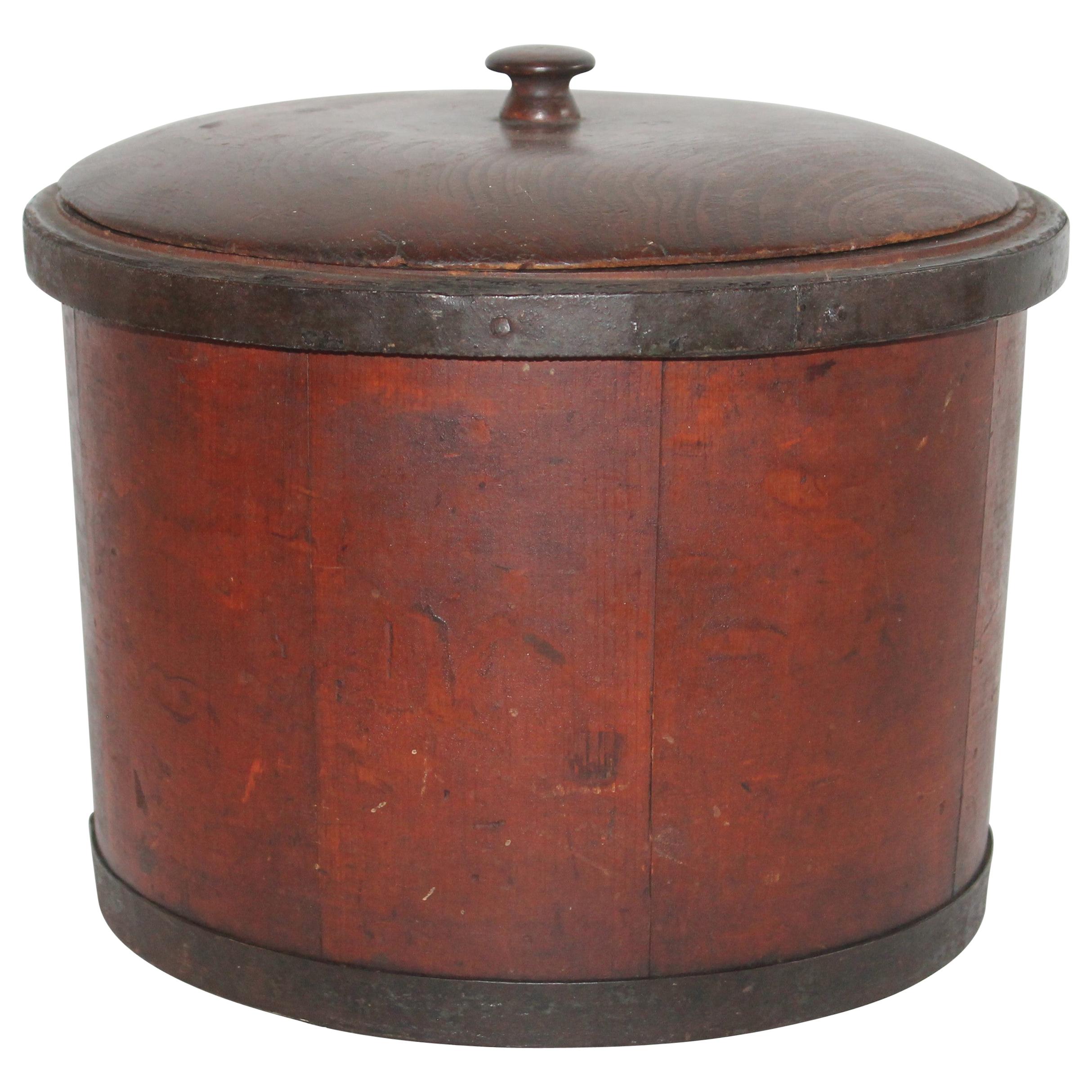 19th Century Shaker Style Container with Lid