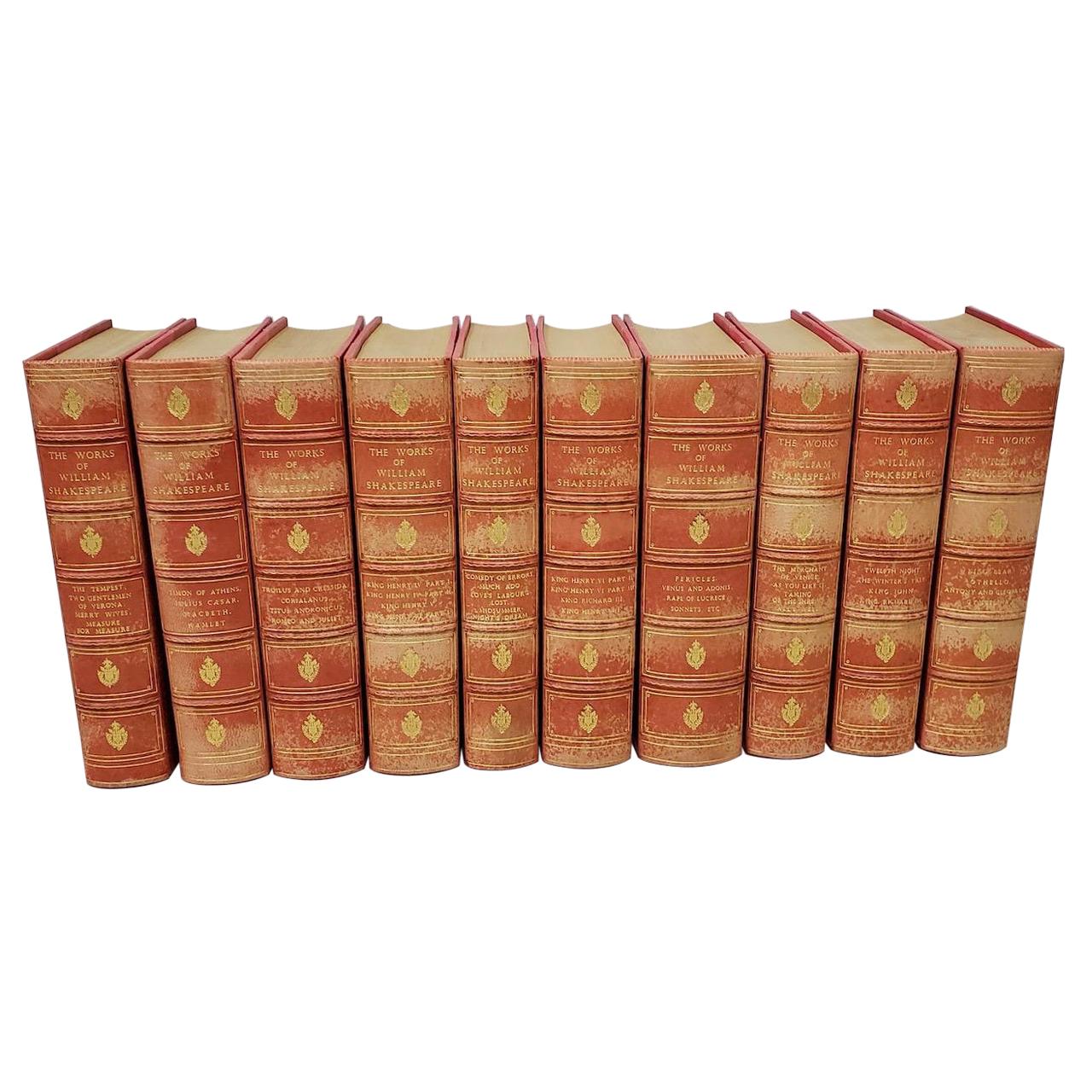 19th Century Shakespeare 10 Volumes, circa 1894 For Sale