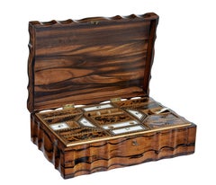 19th Century Shaped Palisander Sewing Box