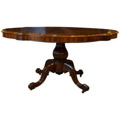 19th Century Shaped Rosewood Centre Table