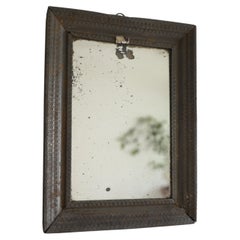 Antique 19th-century Shaving Mirror with European or Swedish origin