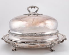 19th Century Sheffield Plate Regimental Meat Dome