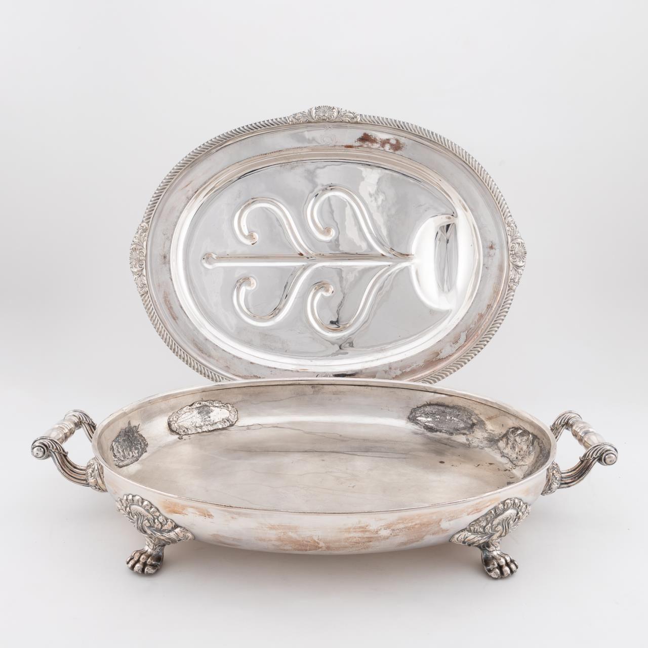 19th Century Sheffield Plate Regimental Meat Dome 2