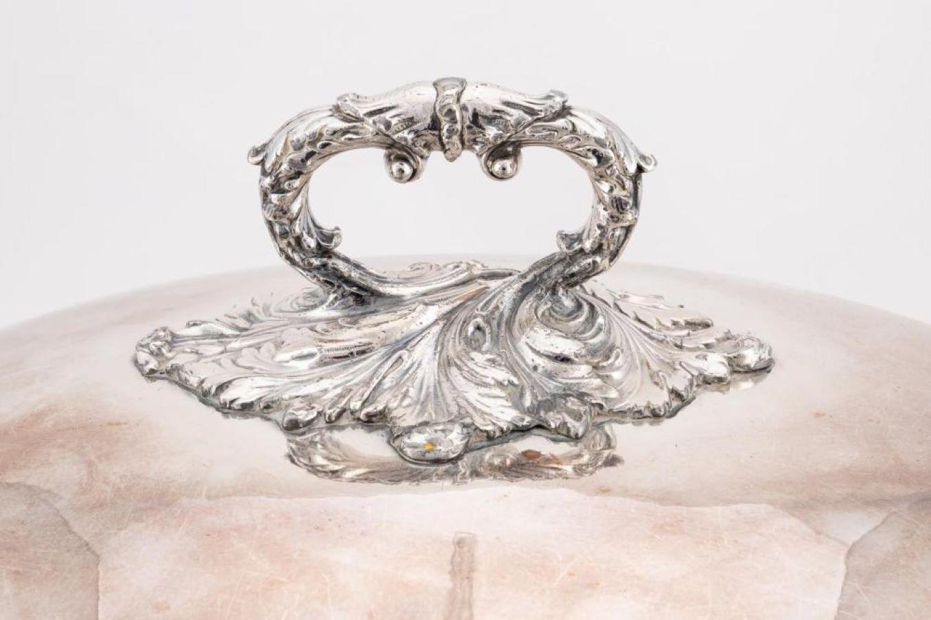 19th Century Sheffield Plate Regimental Meat Dome 4