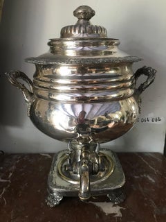 19th Century Sheffield Plate Samovar Tea Urn