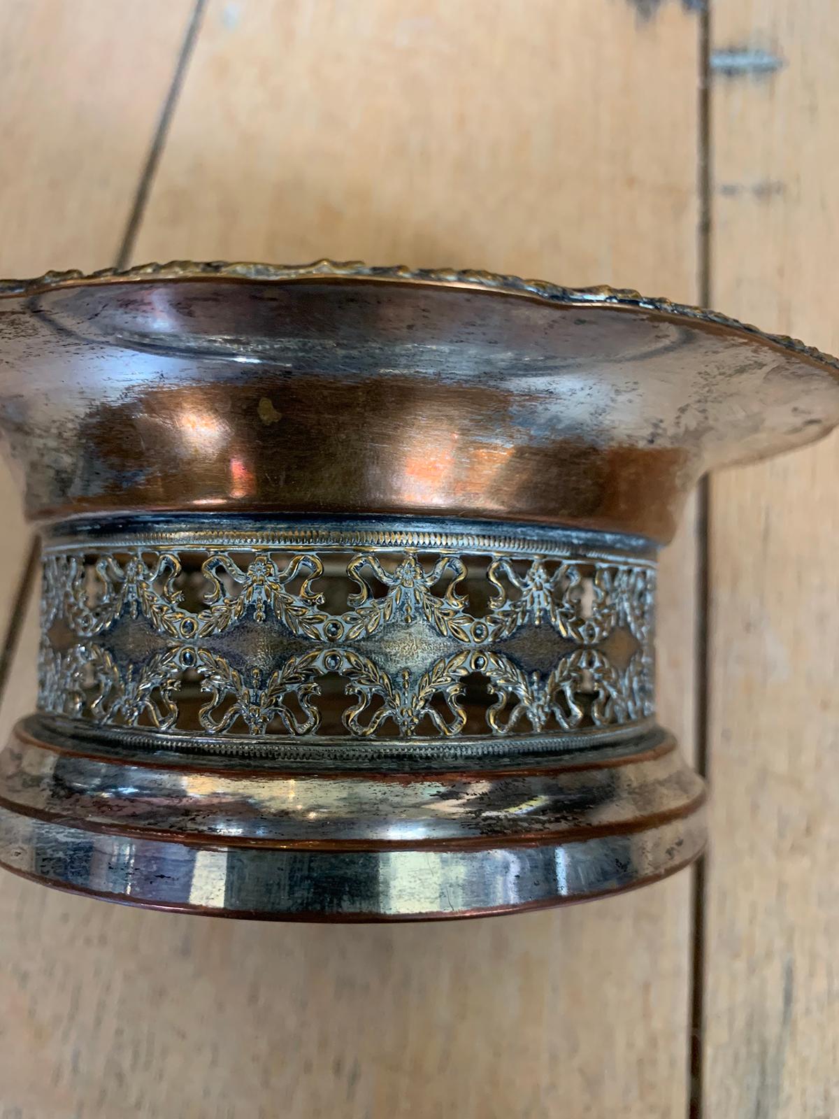 19th Century Sheffield Silvered Wine Coaster For Sale 4