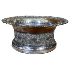 19th Century Sheffield Silvered Wine Coaster