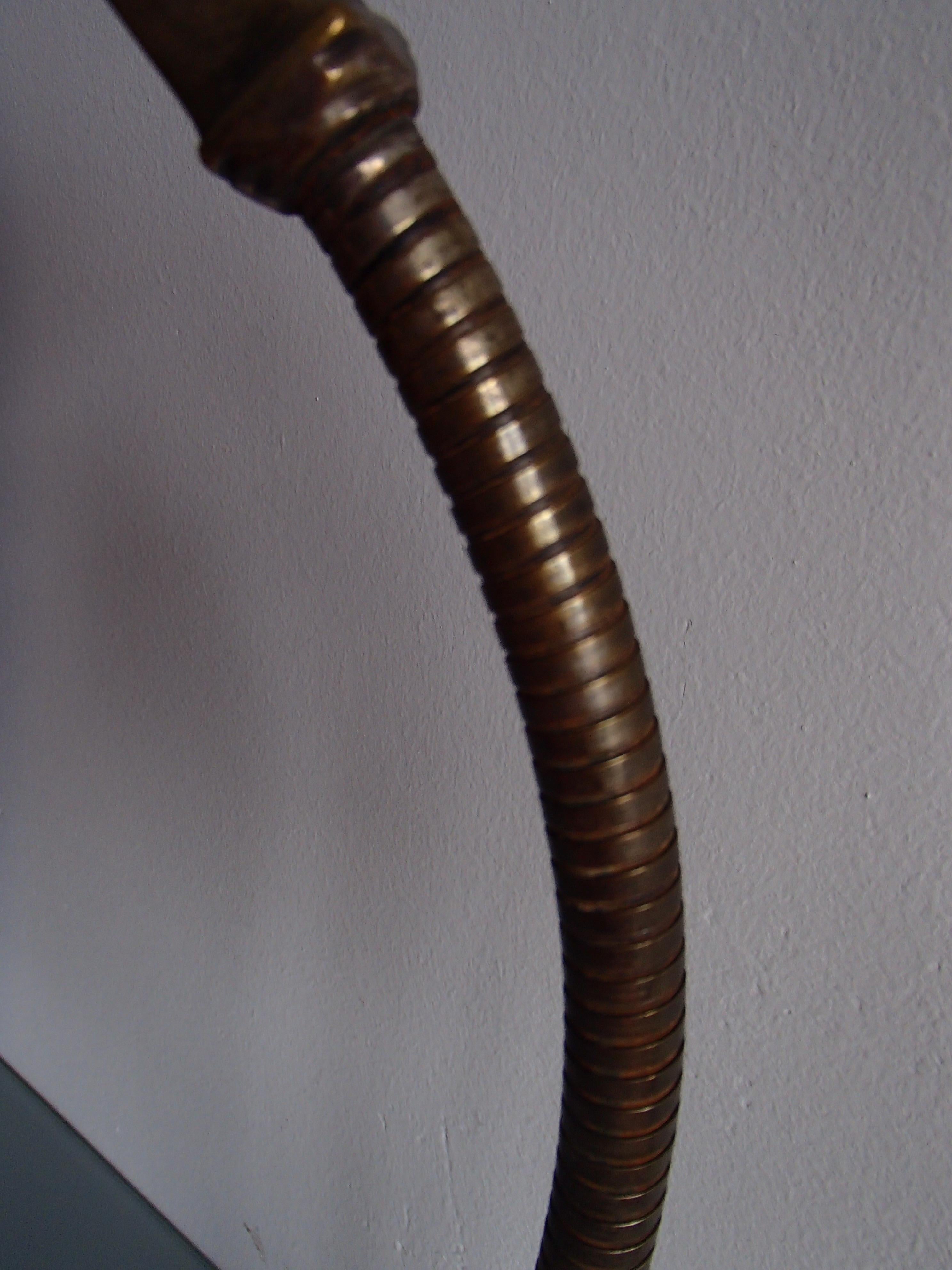 19th Century Shell Table Lamp with Flexible Neck For Sale 1