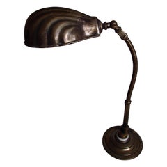 19th Century Shell Table Lamp with Flexible Neck