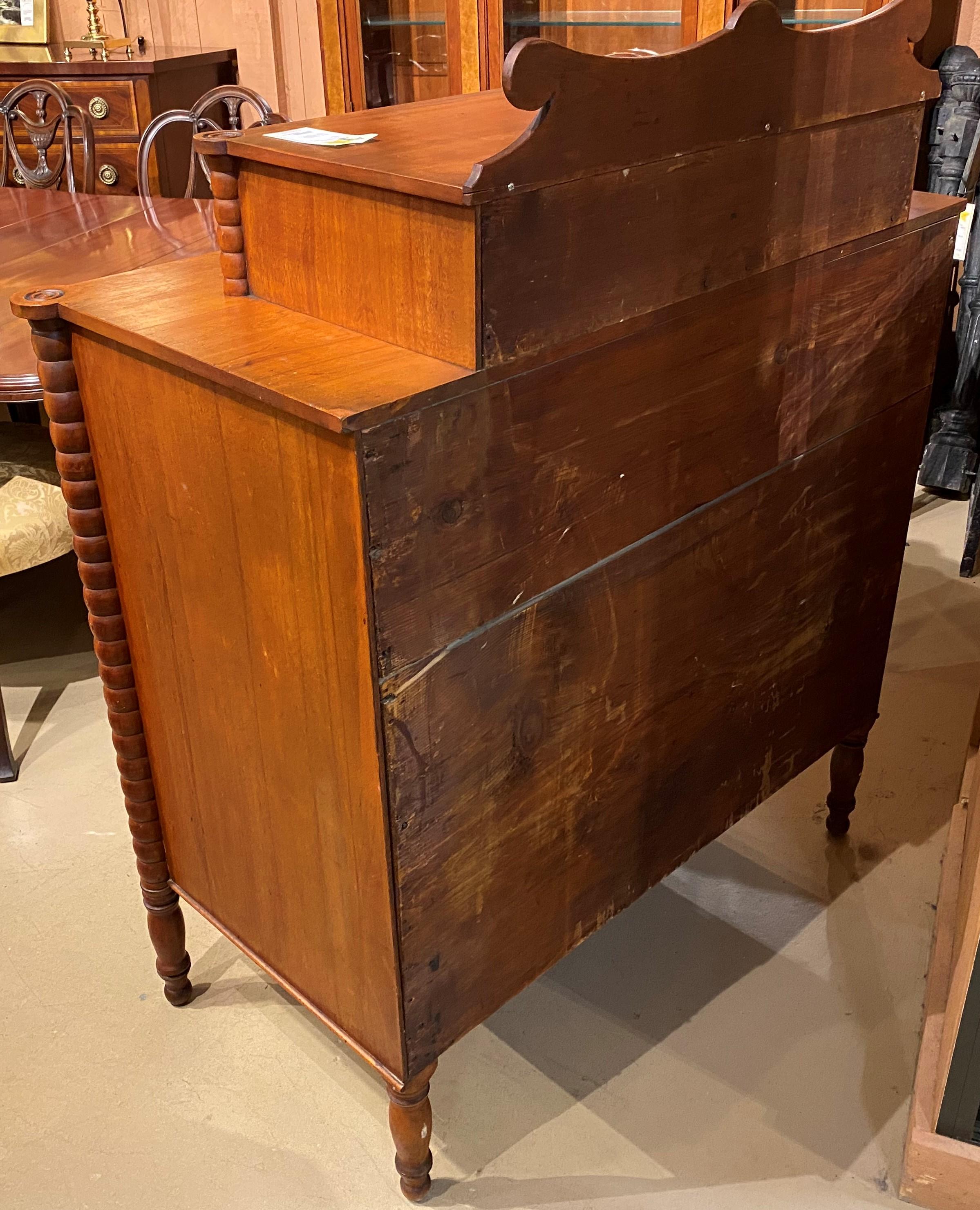 19th Century Sheraton Birdseye Maple Chest, Probably NH Origin For Sale 4