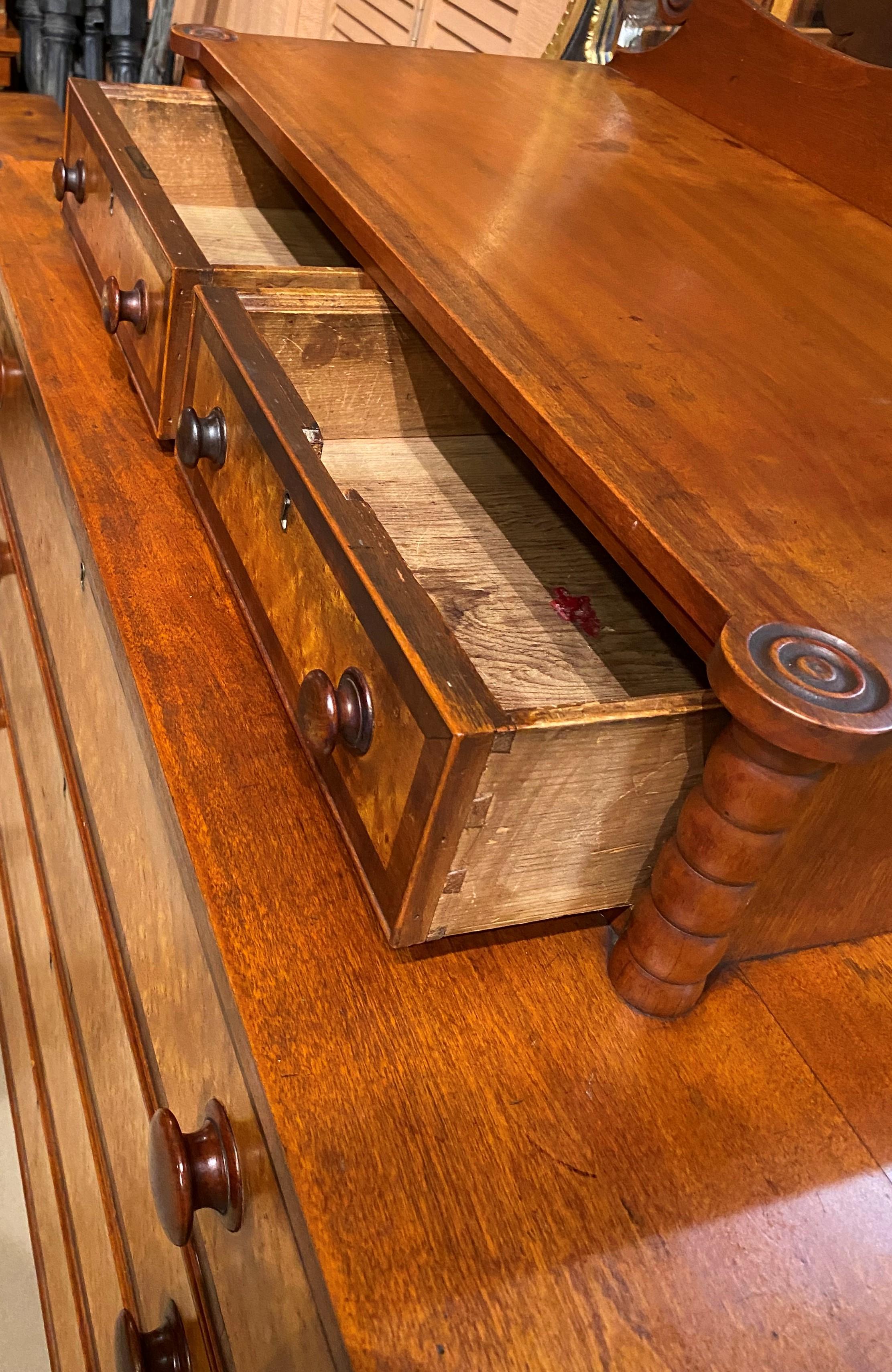 19th Century Sheraton Birdseye Maple Chest, Probably NH Origin For Sale 1