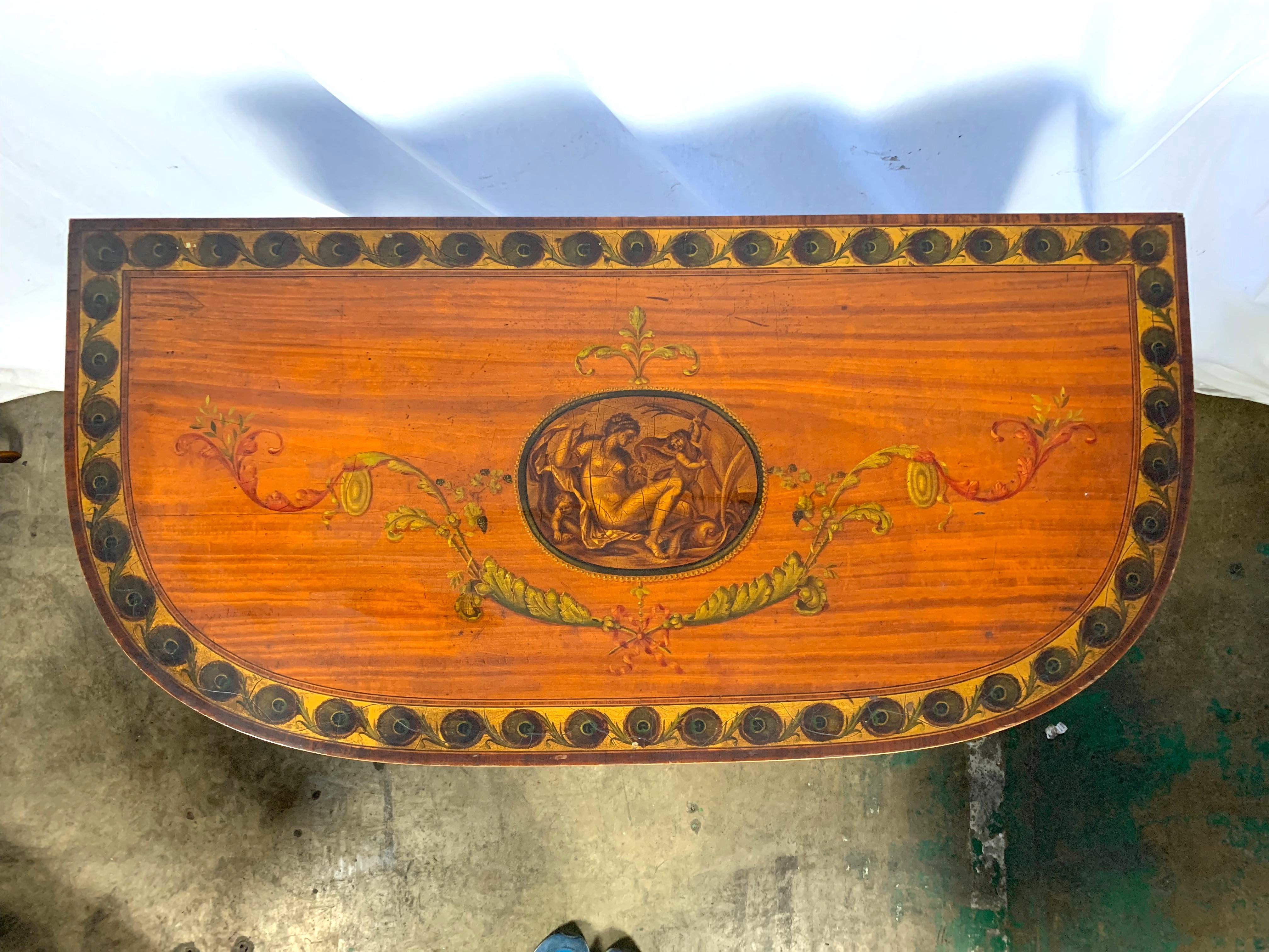 19th Century Sheraton Card Table For Sale 3
